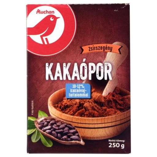 Cocoa Powder Fat Reduced Auchan 250 g